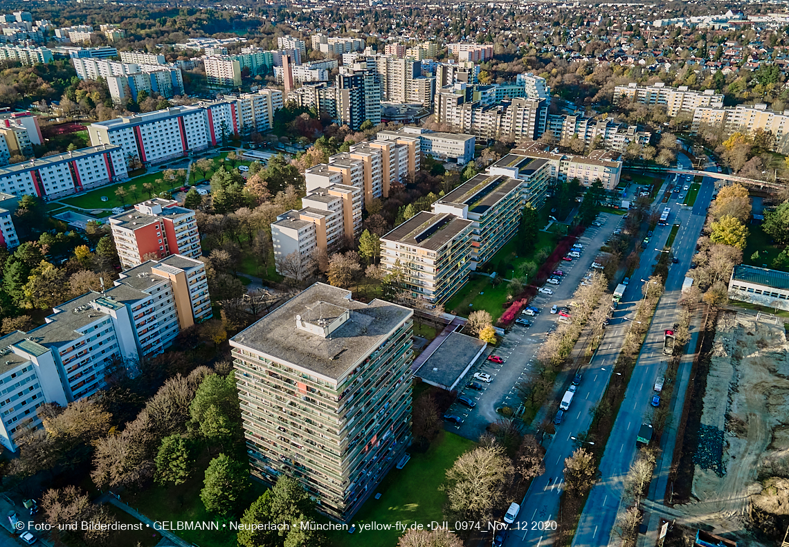 12.11./09.11.2020 - Marx-Zentrum und Umgebung am Karl-Marx-Ring in Neuperlach